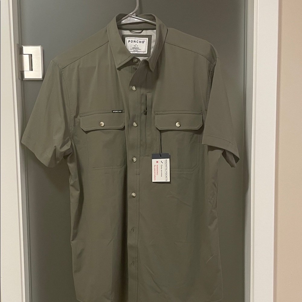 PONCHO Olive Green Men's Shirt